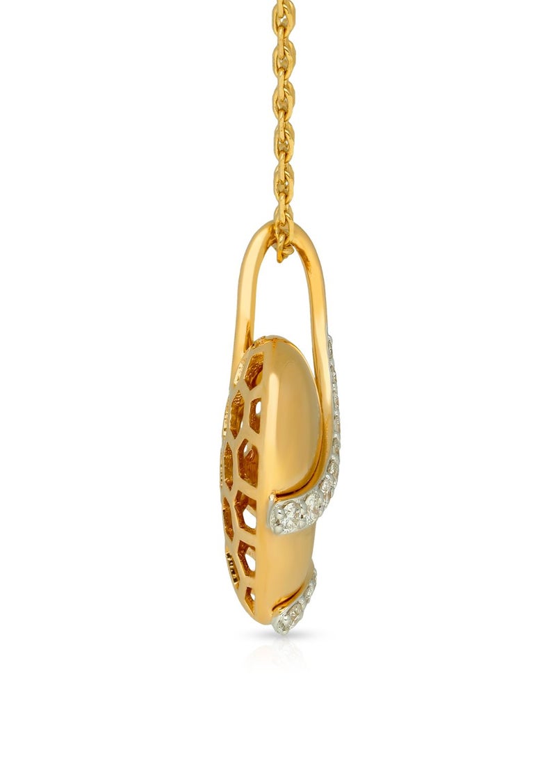 Malabar Gold and Diamonds 18 Karat 750 Purity Mine Diamond Pendant MPRGHTH013PN1 - Image 3